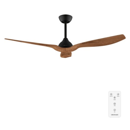 Ventilateur de plafond Cecotec EnergySilence Aero 5200 BlackWood 52" 36W DC télécommande