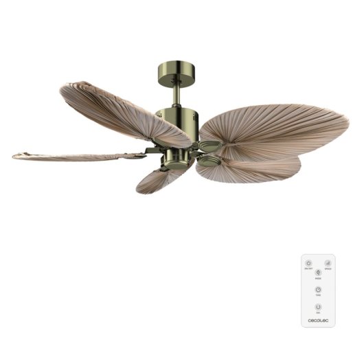 Ventoinha de Teto Cecotec EnergySilence Aero 5200 Natural Palm 50" DC 42W 5 Pás Control Remoto