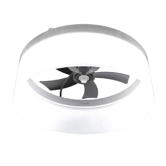 Ventilador de techo Cecotec EnergySilence Lampaero 650 White Design DC 20W LED, control remoto, 5 aspas
