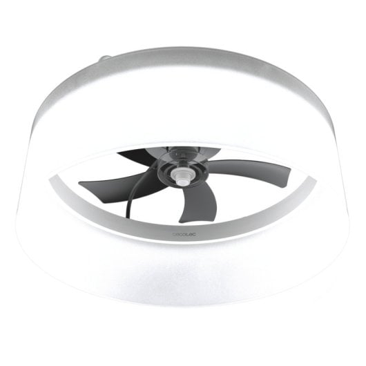 Ventilador de techo Cecotec EnergySilence Lampaero 650 White Design DC 20W LED, control remoto, 5 aspas