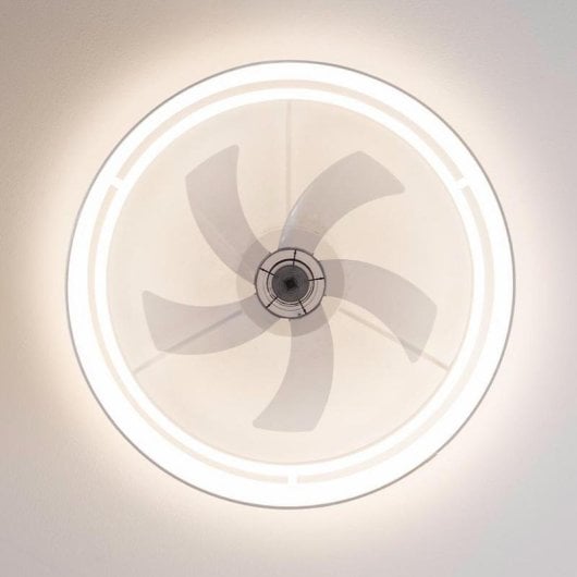 Ventilador de techo Cecotec EnergySilence Lampaero 650 White Design DC 20W LED, control remoto, 5 aspas