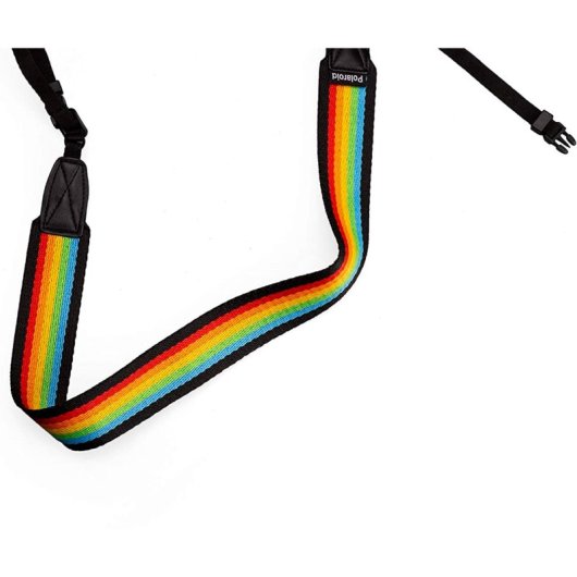 Polaroid Camera Strap Flat Correa para Cámara Polaroid Rainbow Black