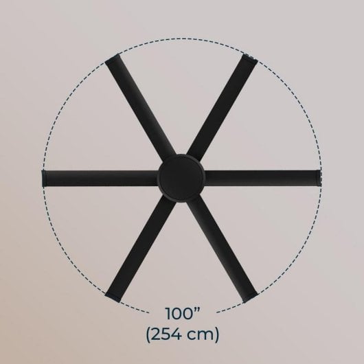 Ventilador de teto Cecotec Energysilence Aero 10000 Pro 100" DC 80W Preto Mando Remoto Altura Ajustável