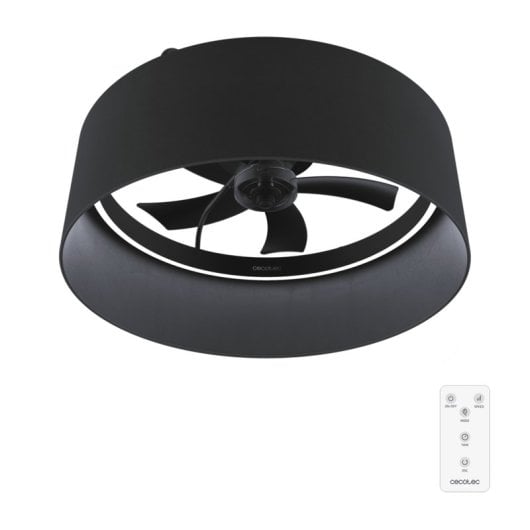 Ventilador de techo Cecotec EnergySilence LampAero 650 Black Design 20W LED control remoto