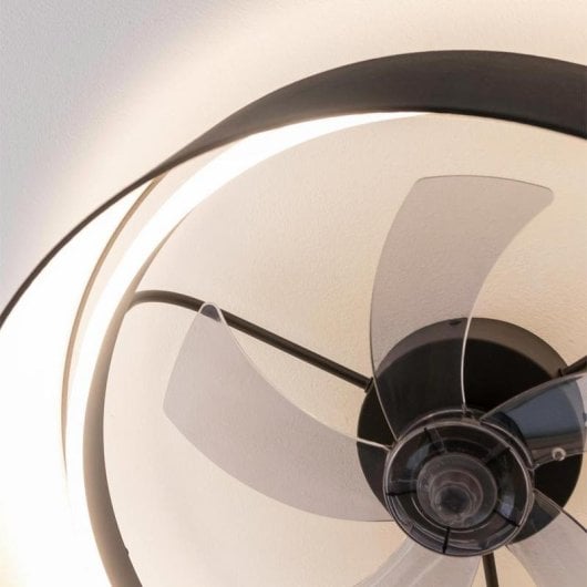 Ventilador de techo Cecotec EnergySilence LampAero 650 Black Design 20W LED control remoto