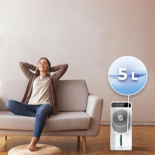 Cecotec Energysilence 5000 Cool Wave Climatiseur évaporatif portable 28W 5L Blanc