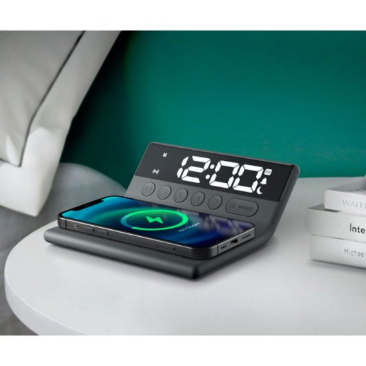 Sveglia Muse M-168wi + caricatore a induzione Nero