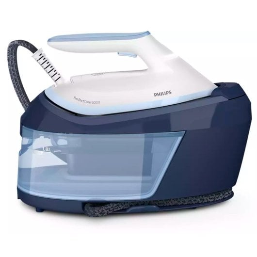 Philips 6000 series PSG6026/20 Dampfbügelstation 2400 W 1,8 l SteamGlide Plus-Sohle Blau, Weiß