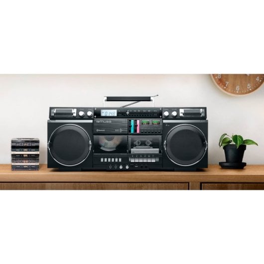 Muse M-380 Gb Radio K7 Et CD Portable Bluetooth Noir