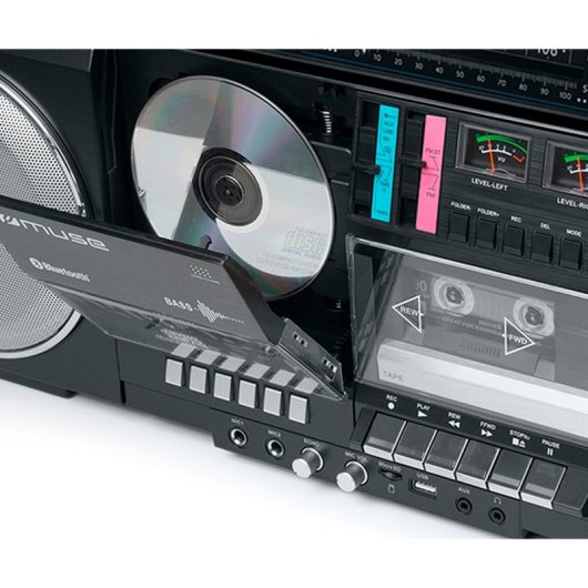 Muse M-380 Gb Radio K7 Et CD Portable Bluetooth Noir