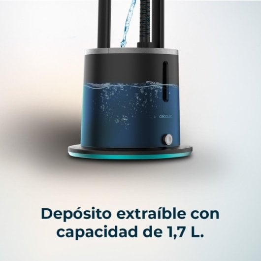 Cecotec Pro IronHero Dry 2000 Vertical Station Centro de Planchado Vertical 200W 3 Posiciones Negro