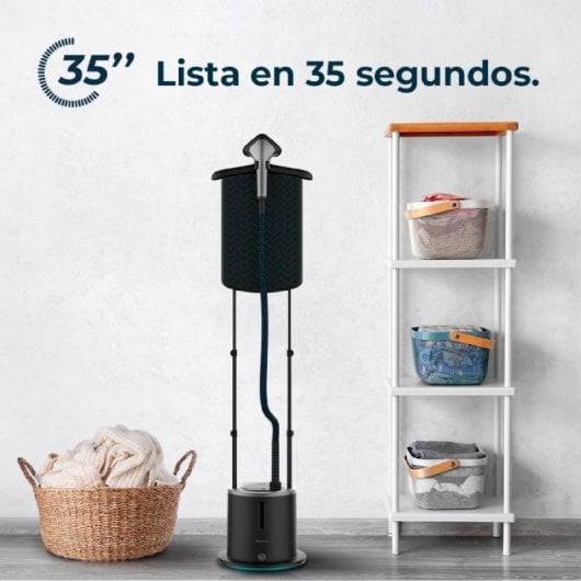 Cecotec Pro IronHero Dry 2000 Vertical Station Centro de Planchado Vertical 200W 3 Posiciones Negro