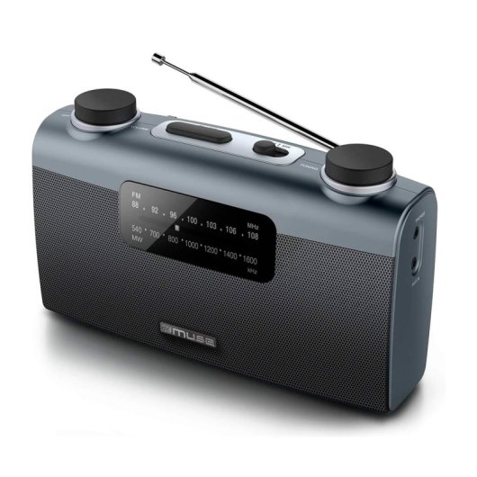 Muse M-058 R Radio Portátil Analógica Gris