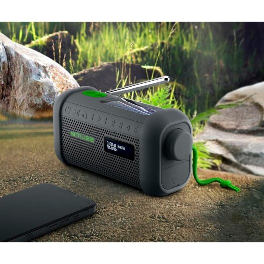 Muse MH-08MB Radio Portátil Solar Bluetooth Negra