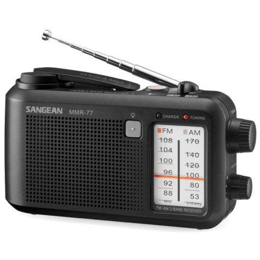 Radio portatile analogica nera Sangean MMR-77 FCC