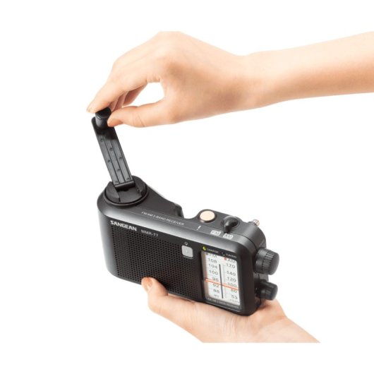 Radio portatile analogica nera Sangean MMR-77 FCC