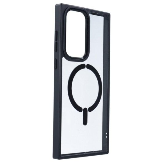 Funda para móvil La Casa de las Carcasas Bumper Compatible Magsafe TPU Negra para Samsung Galaxy S22 Ultra