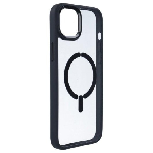Funda para móvil La Casa de las Carcasas Bumper Compatible Magsafe Silicona Transparente para iPhone 15 Plus