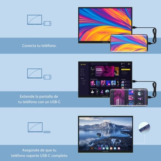 GEEKOM PM16 16" Monitor Portátil LED IPS FullHD USB-C
