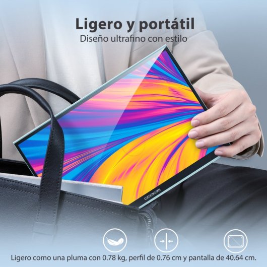 GEEKOM PM16 16" Monitor Portátil LED IPS FullHD USB-C