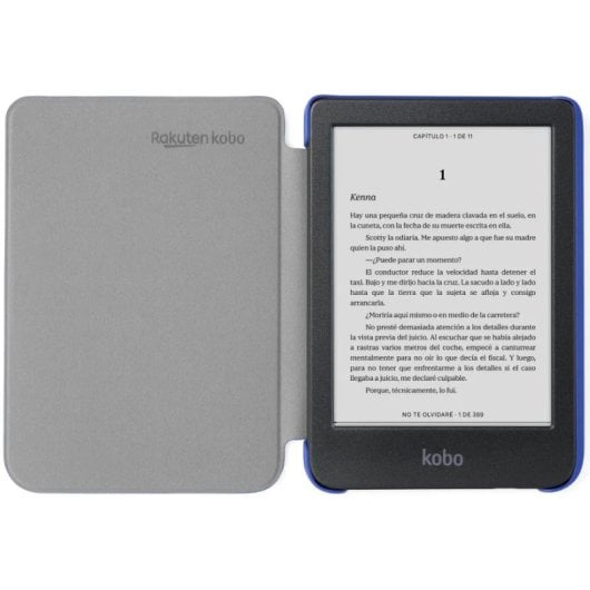 Kobo Basic SleepCover Funda de Libro Azul Cobalto 6" para Kobo Clara Colour/BW