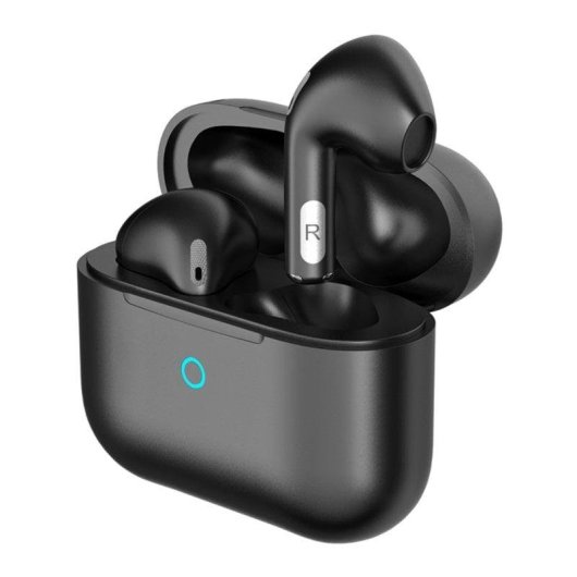 Écouteurs PcCom Essential Twins Bluetooth 5.1 sans fil avec étui de charge noir