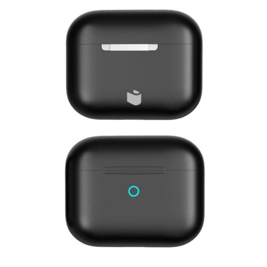 Écouteurs PcCom Essential Twins Bluetooth 5.1 sans fil avec étui de charge noir
