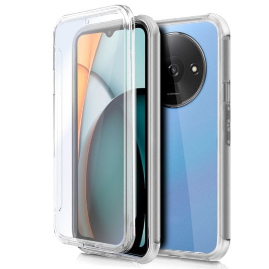 Cool Capa 3D Transparente Frente + Capa de Silicone Traseira para Xiaomi Redmi A3