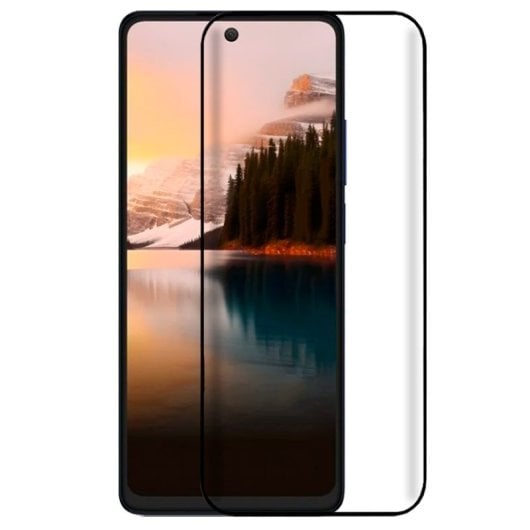 Cooler Full 3D Displayschutz aus gehärtetem Glas in Schwarz für TCL 40 Nxtpaper