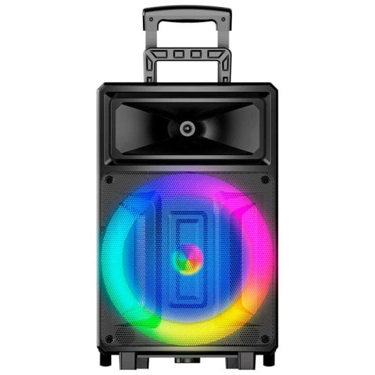 Cool Fest Altavoz Universal Bluetooth 60W RGB (2 Micrófonos + Mando)