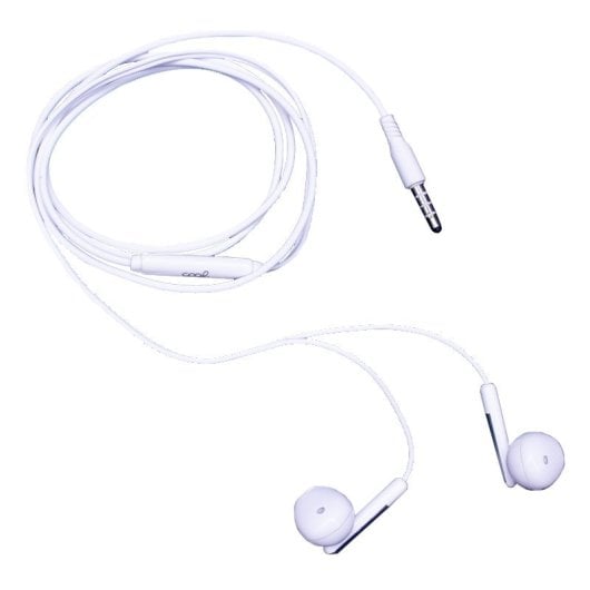 Cool Care Casque stéréo 3,5 mm avec microphone Blanc