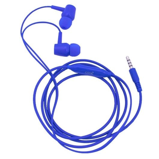 Cuffie stereo Cool Bear da 3,5 mm con microfono blu