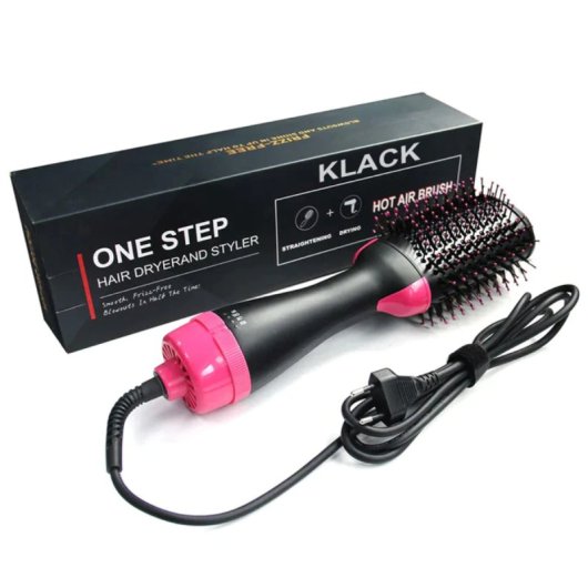 Klack Escova Profissional Alisador, Secador e Modelador com Tecnologia de Turmalina 1000W