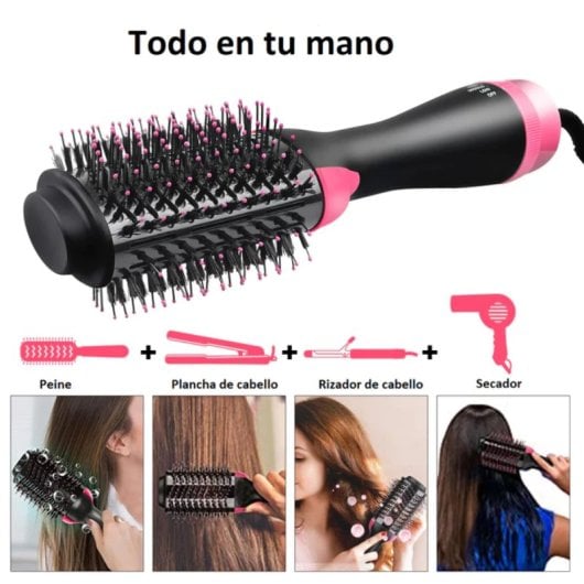 Klack Escova Profissional Alisador, Secador e Modelador com Tecnologia de Turmalina 1000W