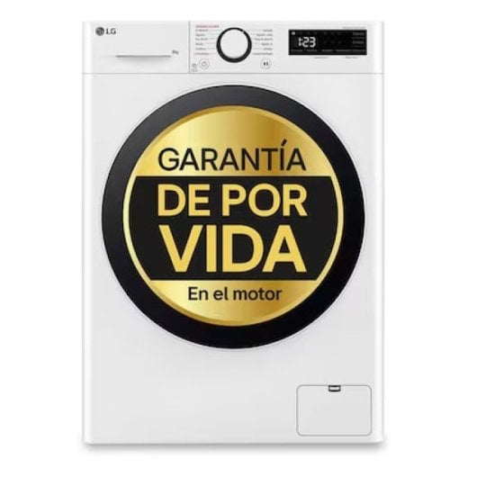LG AI Direct Drive Máquina de Lavar Roupa Inteligente com Vapor 8Kg A Branco