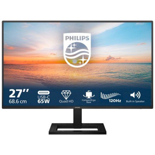 Écran PC Philips Série 1000 27E1N1600AE 27" LED IPS QHD 100 Hz USB-C