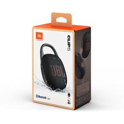 JBL CLIP 5 Altavoz Inalambríco Bluetooth Ultraportátil Protección IP67 Conexión USB-C Negro