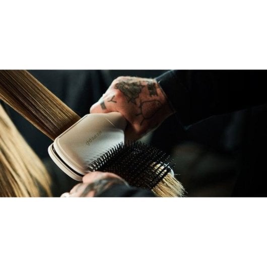 Prancha de Cabelo 2 em 1 ghd Duet Style Vapor Desligamento Automático Branco