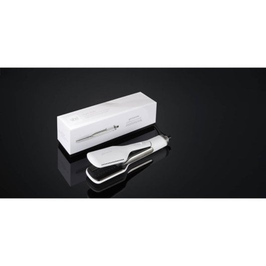 Prancha de Cabelo 2 em 1 ghd Duet Style Vapor Desligamento Automático Branco
