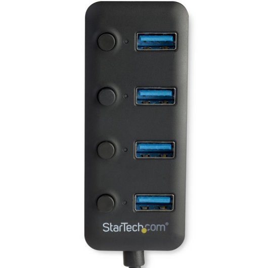 StarTech.com HB30A4AIB Schnittstellen-Hub USB 3.2 Gen 1 (3.1 Gen 1) Type-A 5000 Mbit/s Schwarz