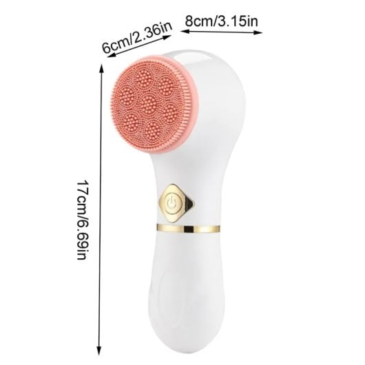 Klack Escova de Limpeza Facial Rotativa com Três Cabeças Intercambiáveis