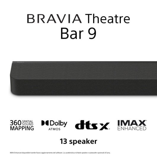 Sony BRAVIA Theatre Bar 9 Barra audio Bluetooth Dolby Atmos
