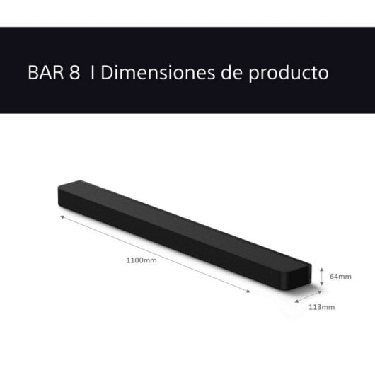 Sony BRAVIA Theatre BAR 8 HT-A8000 Barra de Sonido Bluetooth Dolby Atmos DTS:X