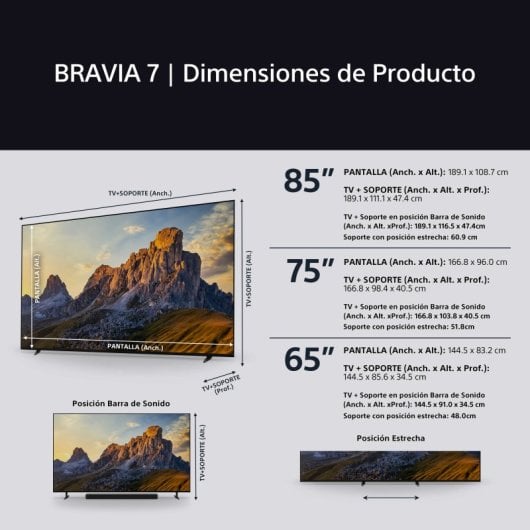 Sony BRAVIA 7 K-65XR70 65" MiniLED UltraHD 4K HDR10