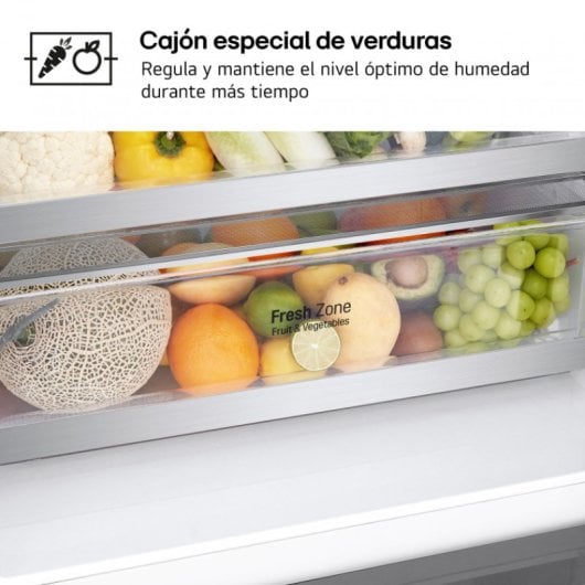 LG GBB569NSAGB.ANSQEUT Frigorífico Combinado D Aço Inoxidável