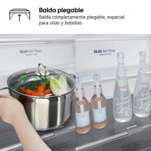 LG GBB569NSAGB.ANSQEUT Frigorífico Combinado D Aço Inoxidável