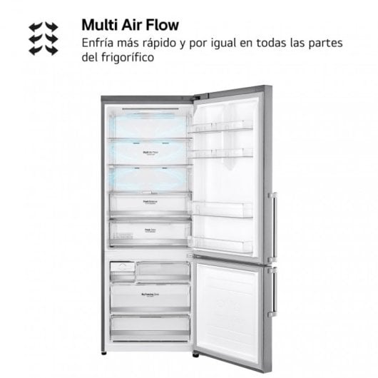 LG GBB569NSAGB.ANSQEUT Frigorífico Combinado D Aço Inoxidável