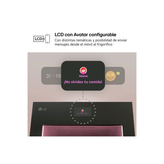 LG GBG7190CEV Instaview Frigorífico Combi C Negro