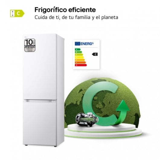 LG GBV3100CSW.ASWQEUZ Frigorífico Combi C Blanco