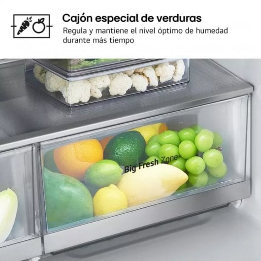 LG GMG861MBAE Instaview Frigorífico Americano E Acero Inoxidable